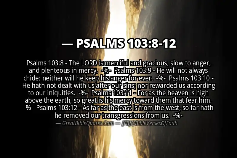 Image for PSALMS 103:8-12 Bible verse