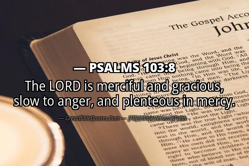 Image for PSALMS 103:8 Bible verse