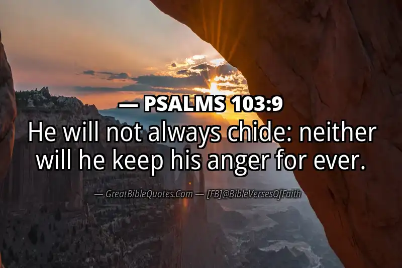 PSALMS 103:9 Verse