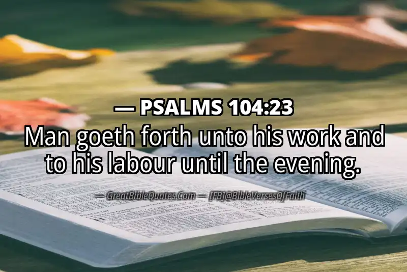 PSALMS 104:23 Verse