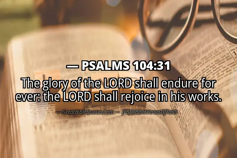 PSALMS 104:31 Verse