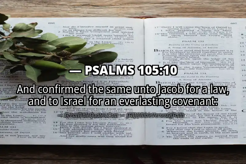 PSALMS 105:10 Verse