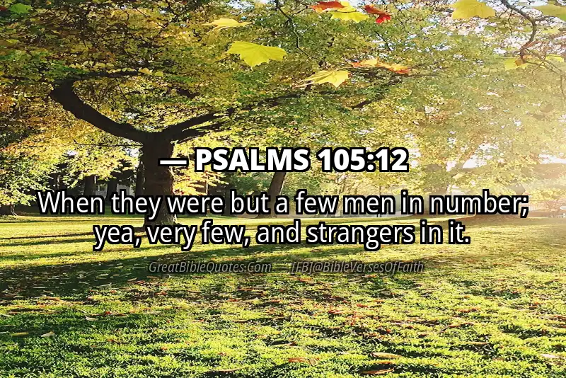 PSALMS 105:12 Verse Image