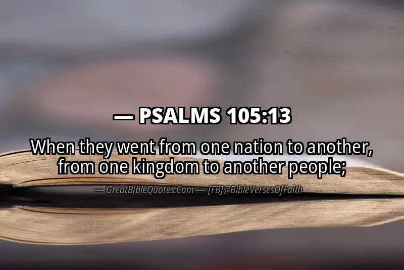 PSALMS 105:13 Verse