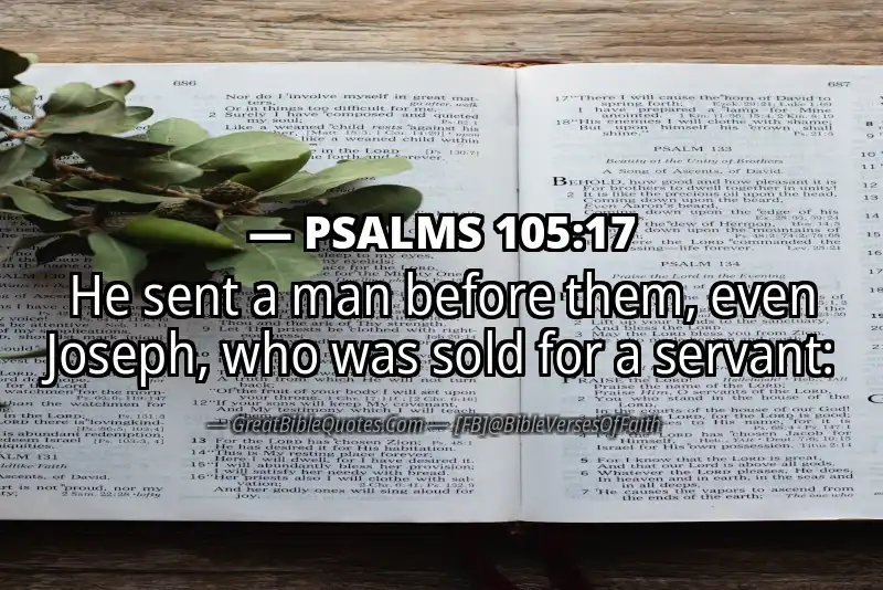 PSALMS 105:17 Verse