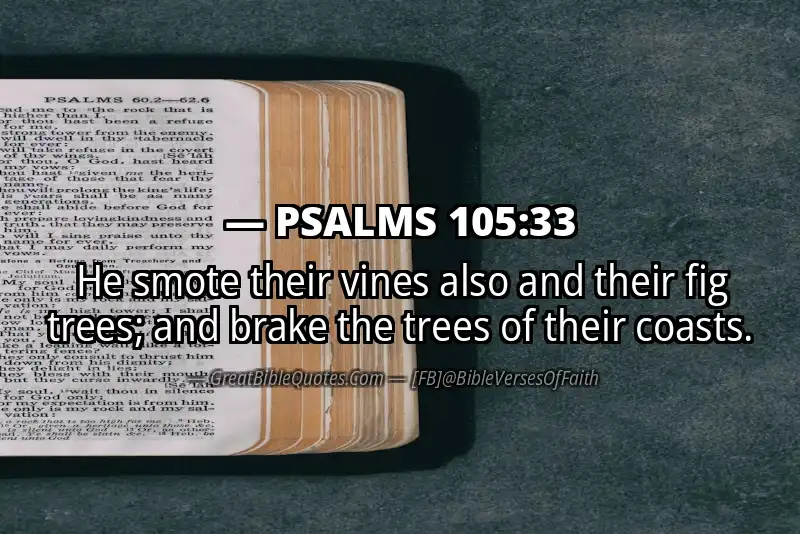 PSALMS 105:33 Verse Image