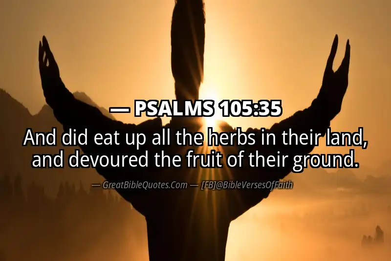 PSALMS 105:35 Verse Image