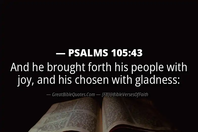 PSALMS 105:43 Verse