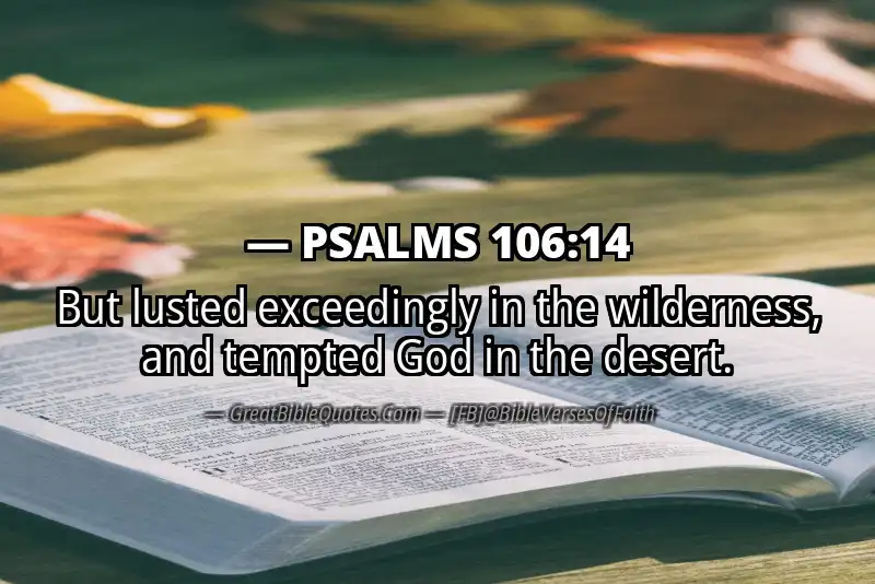 PSALMS 106:14 Verse