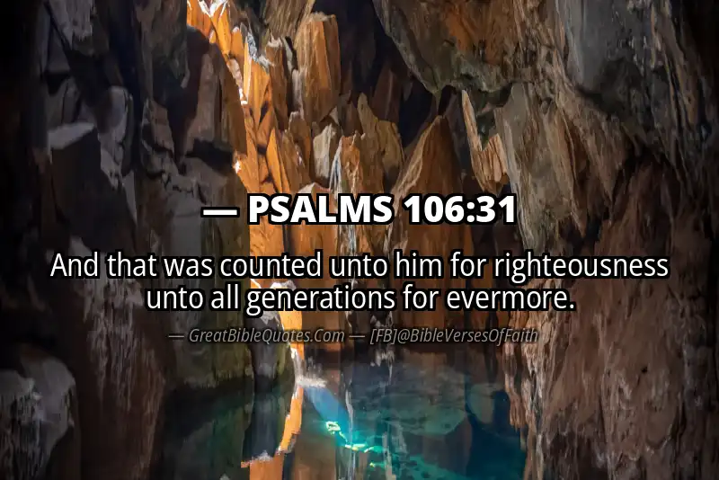 PSALMS 106:31 Verse