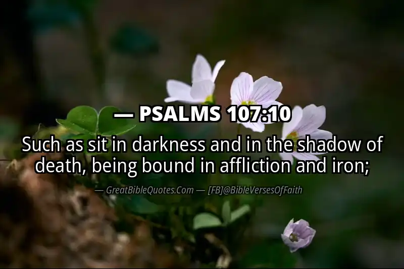 PSALMS 107:10 Verse