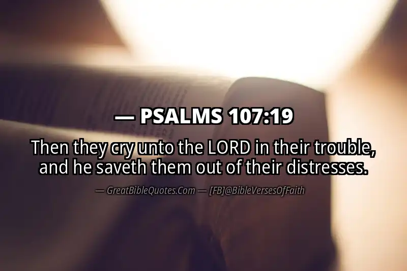PSALMS 107:19 Verse