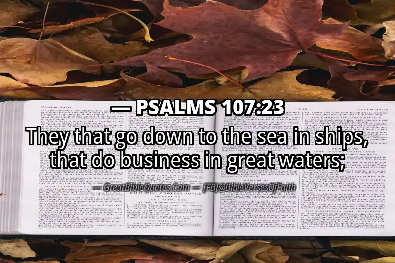 PSALMS 107:23 Verse