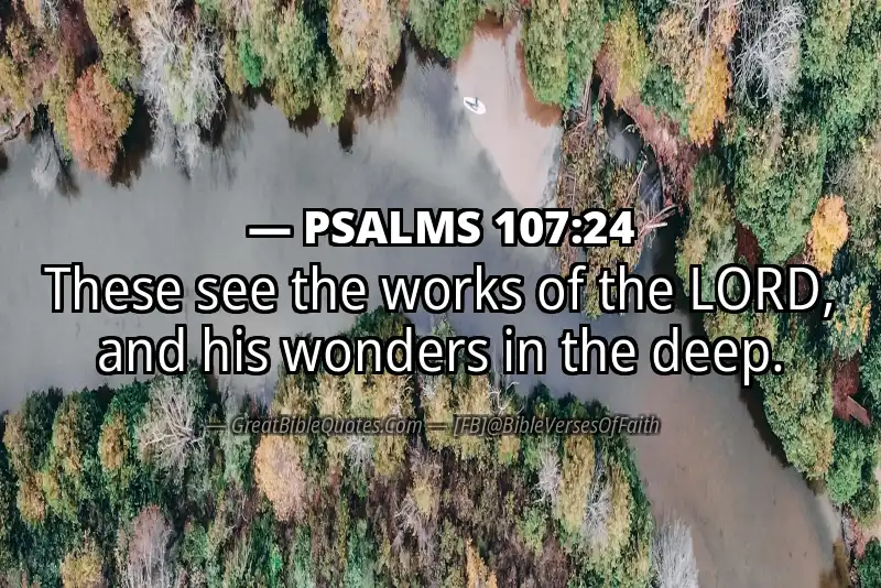 PSALMS 107:24 Verse