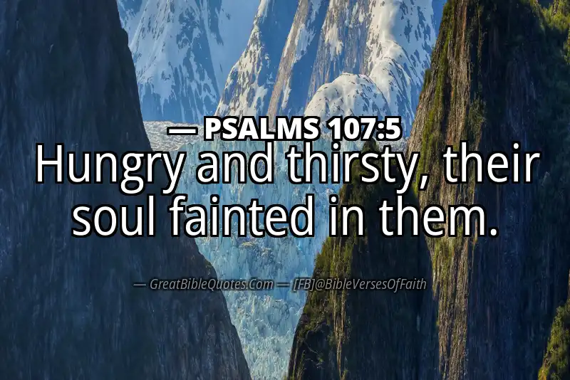 PSALMS 107:5 Verse
