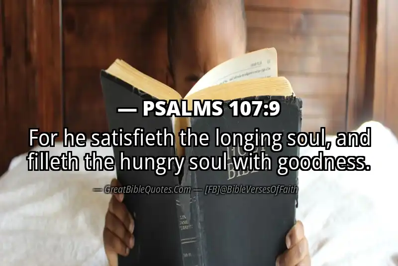 PSALMS 107:9 Verse