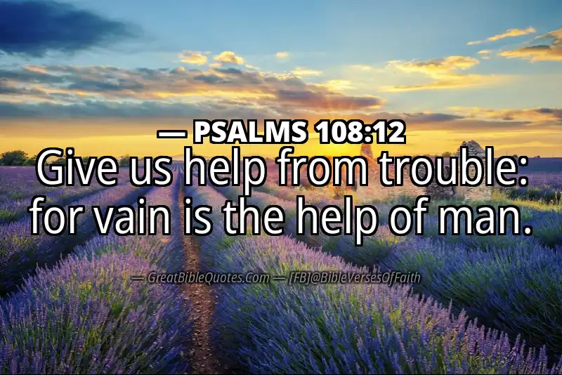 PSALMS 108:12 Verse