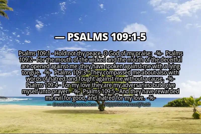 Image for PSALMS 109:1-5 Bible verse