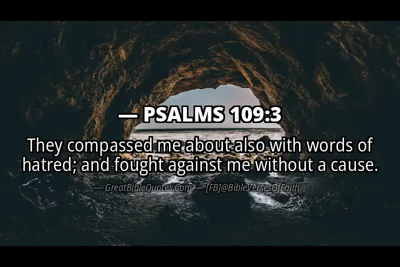 PSALMS 109:3 Verse