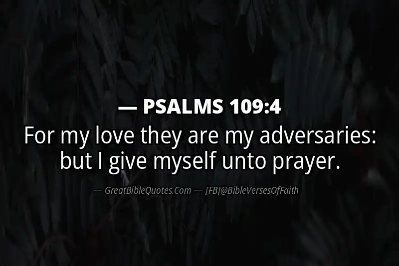 PSALMS 109:4 Verse Image
