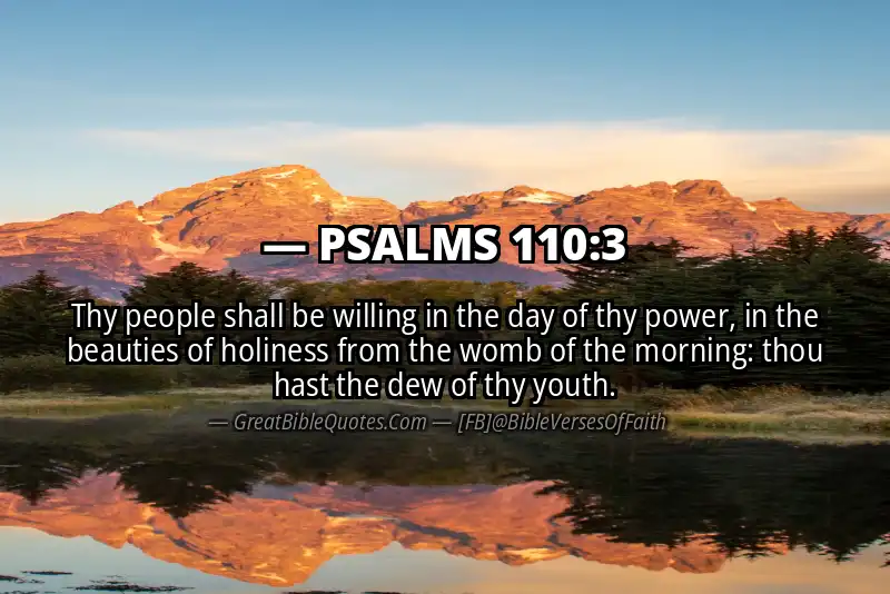 PSALMS 110:3 Verse
