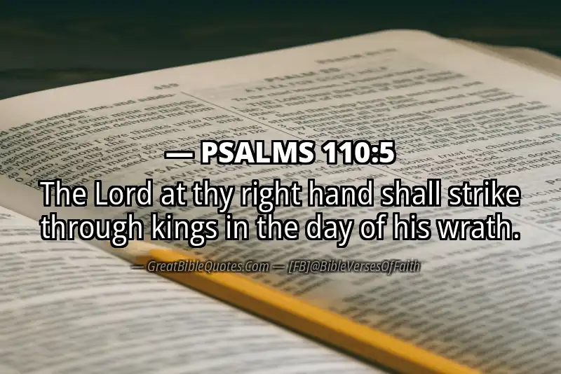 PSALMS 110:5 Verse