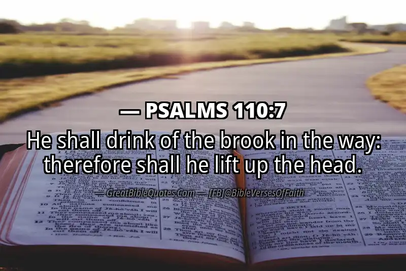 PSALMS 110:7 Verse