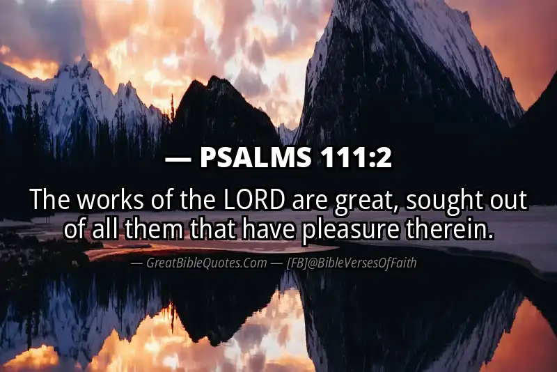 PSALMS 111:2 Verse