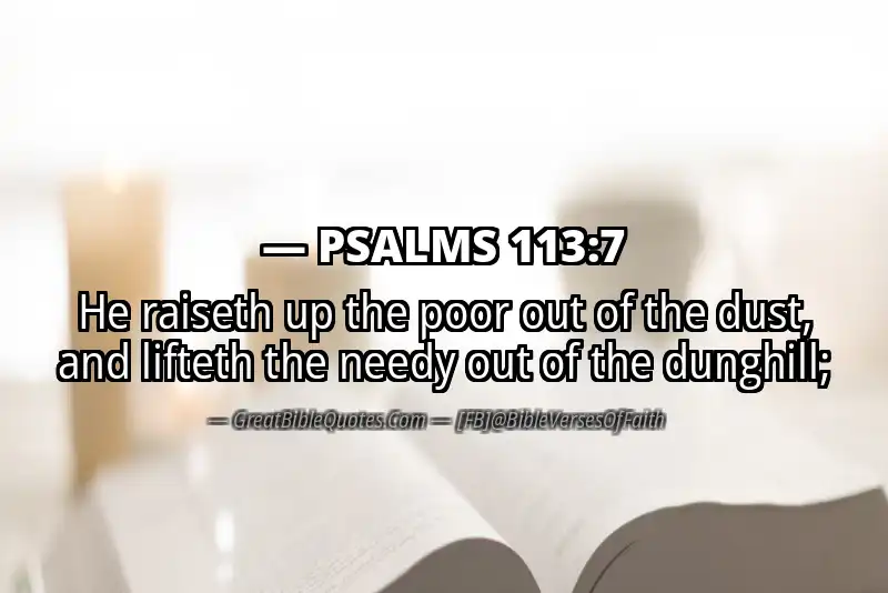 PSALMS 113:7 Verse