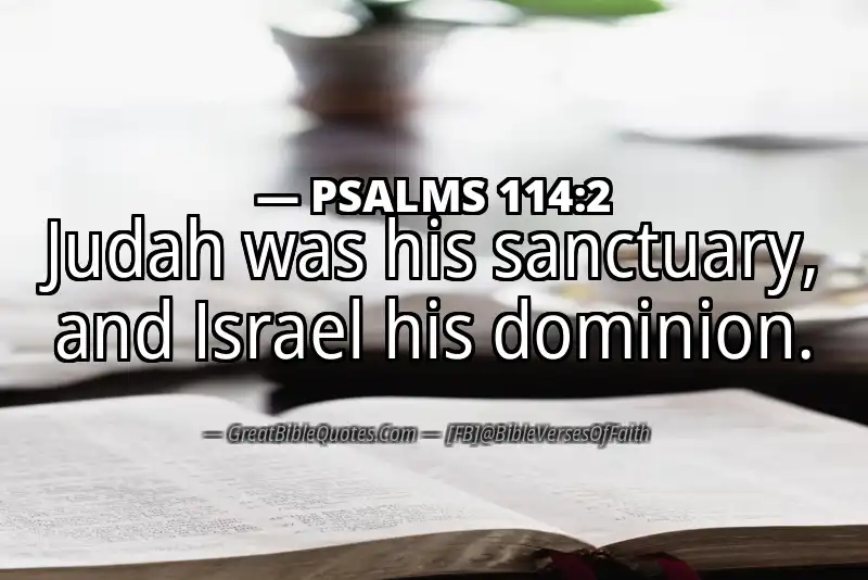 PSALMS 114:2 Verse Image