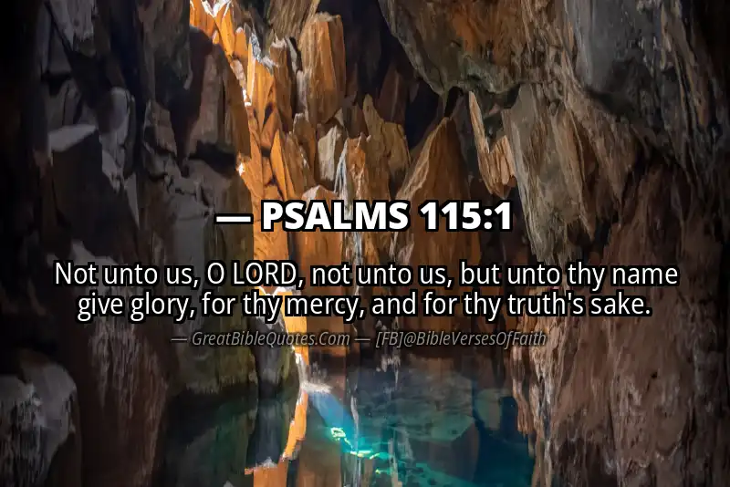 PSALMS 115:1 Verse Image