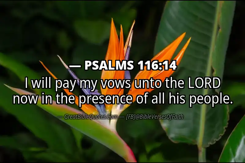 PSALMS 116:14 Verse