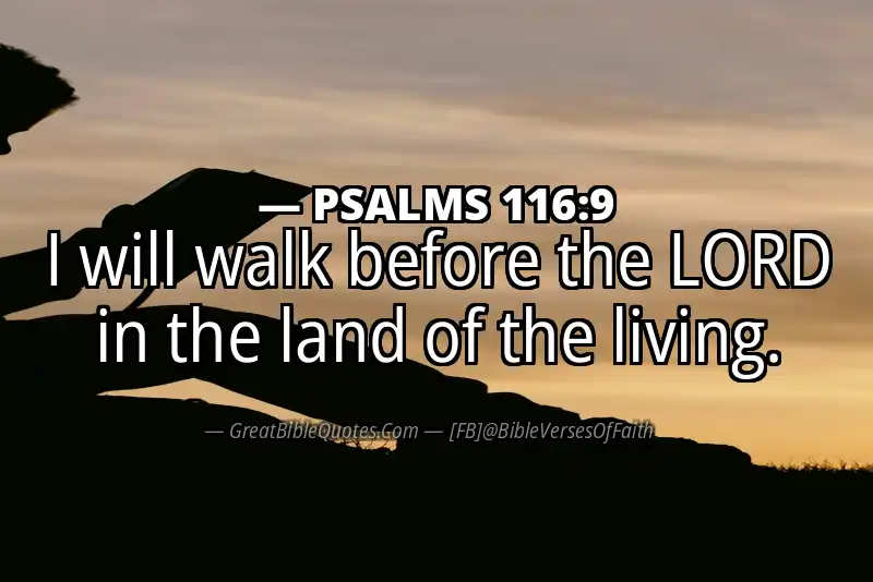 PSALMS 116:9 Verse