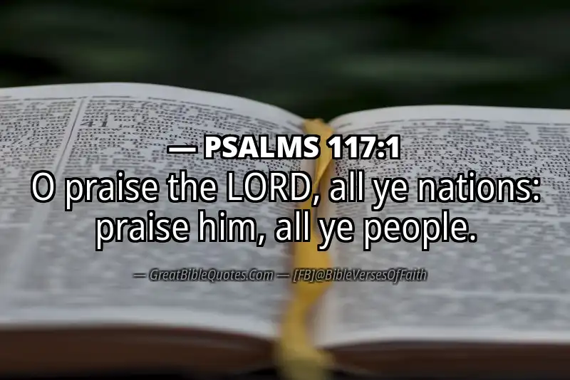 PSALMS 117:1 Verse