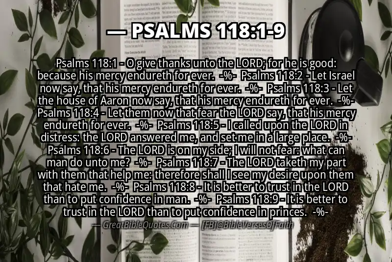 Image for PSALMS 118:1-9 Bible verse