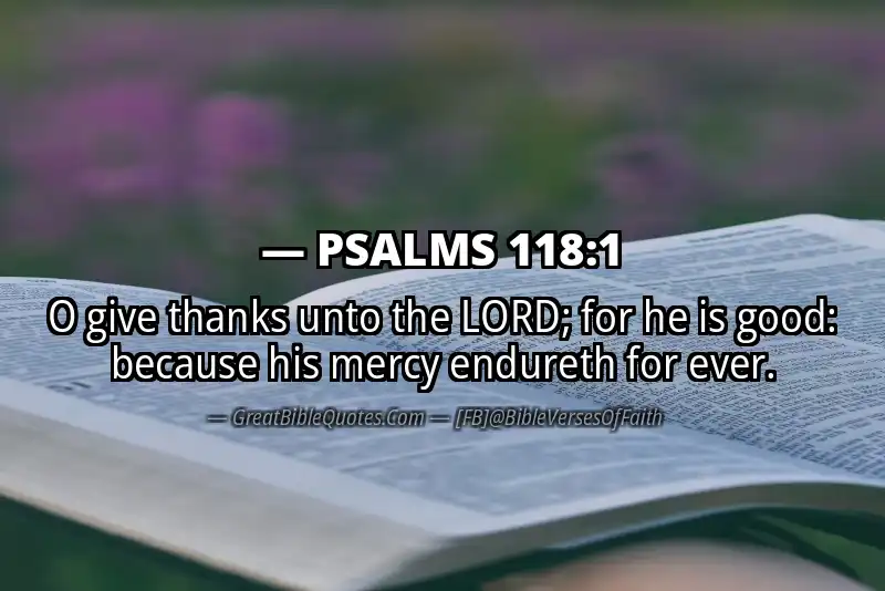 PSALMS 118:1 Verse Image