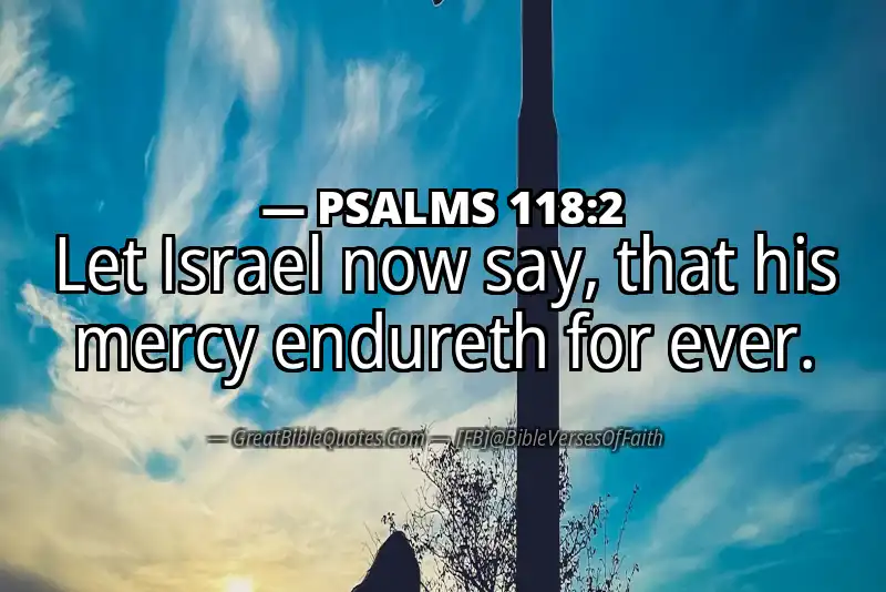PSALMS 118:2 Verse Image