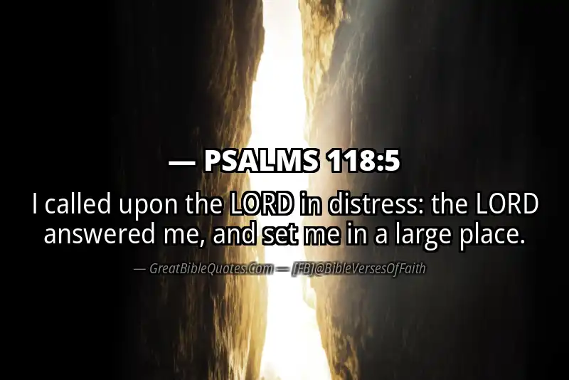 PSALMS 118:5 Verse