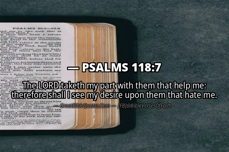 PSALMS 118:7 Verse