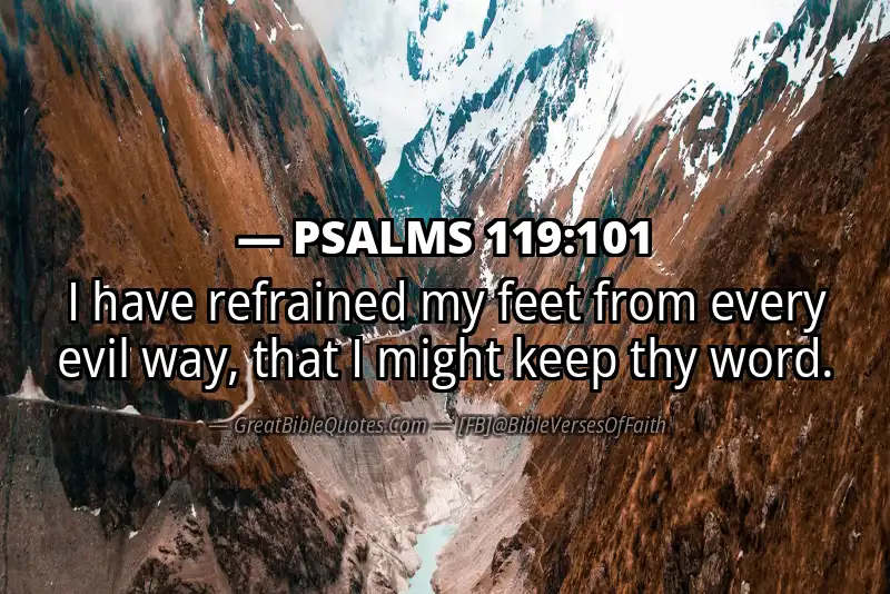 PSALMS 119:101 Verse