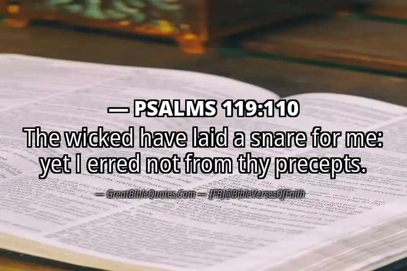 PSALMS 119:110 Verse