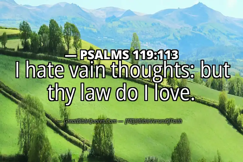 PSALMS 119:113 Verse