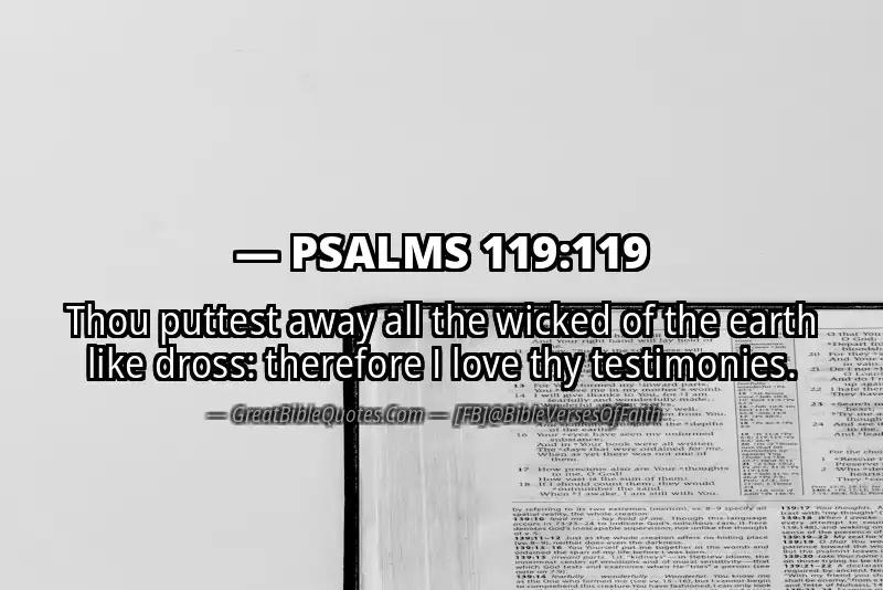 Image for PSALMS 119:119 Bible verse