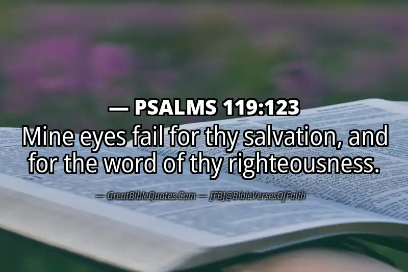 PSALMS 119:123 Verse