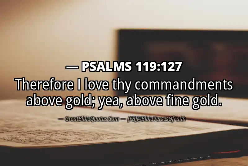 PSALMS 119:127 Verse