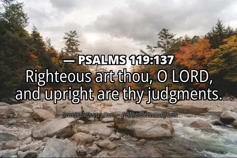 PSALMS 119:137 Verse