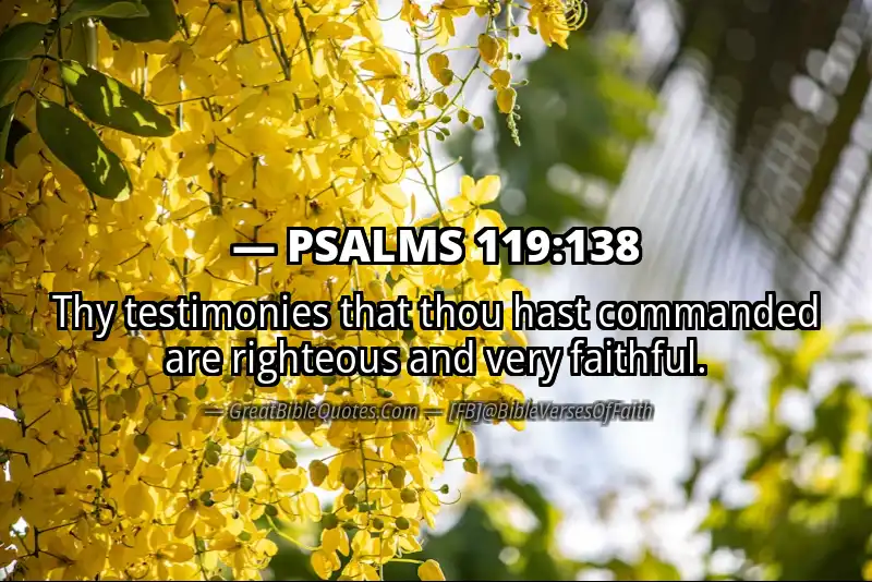 PSALMS 119:138 Verse