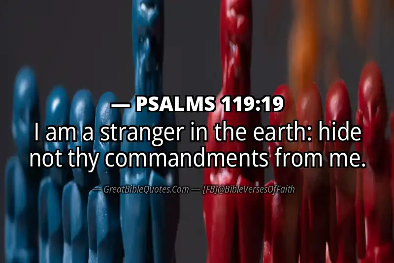 PSALMS 119:19 Verse