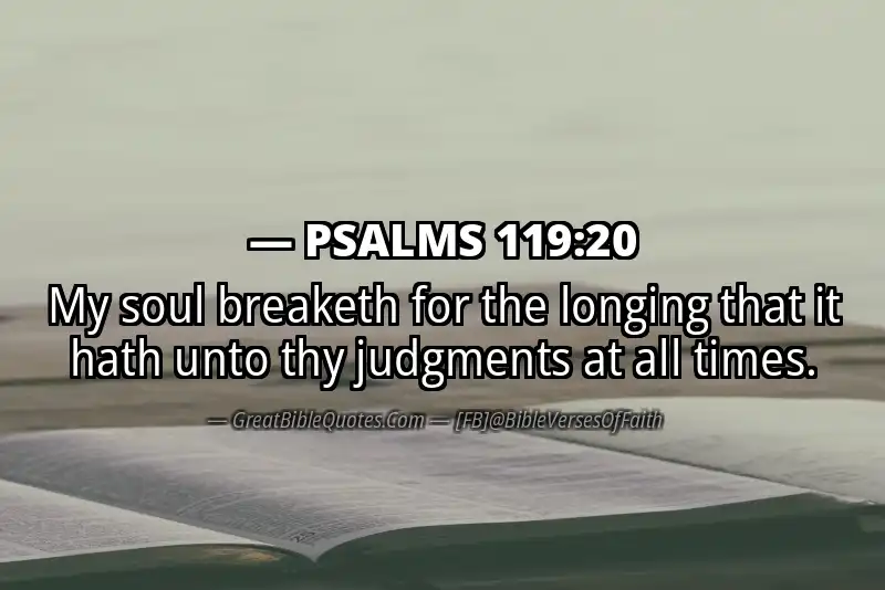 PSALMS 119:20 Verse