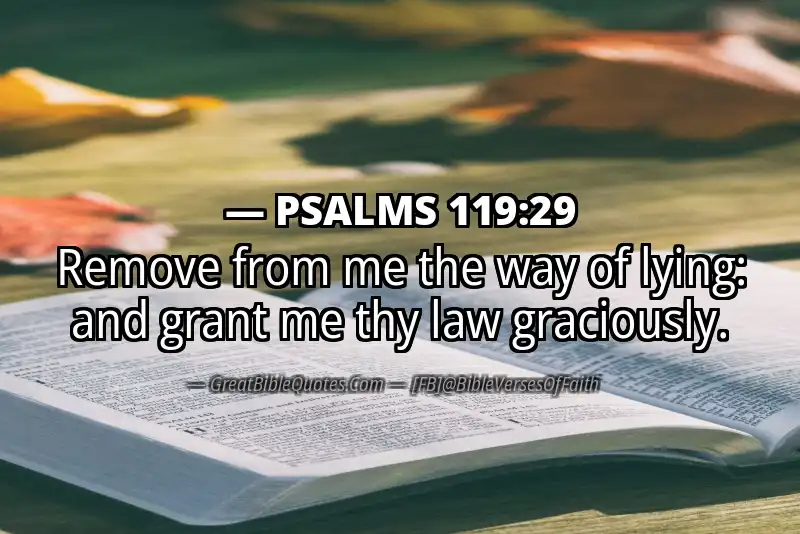PSALMS 119:29 Verse
